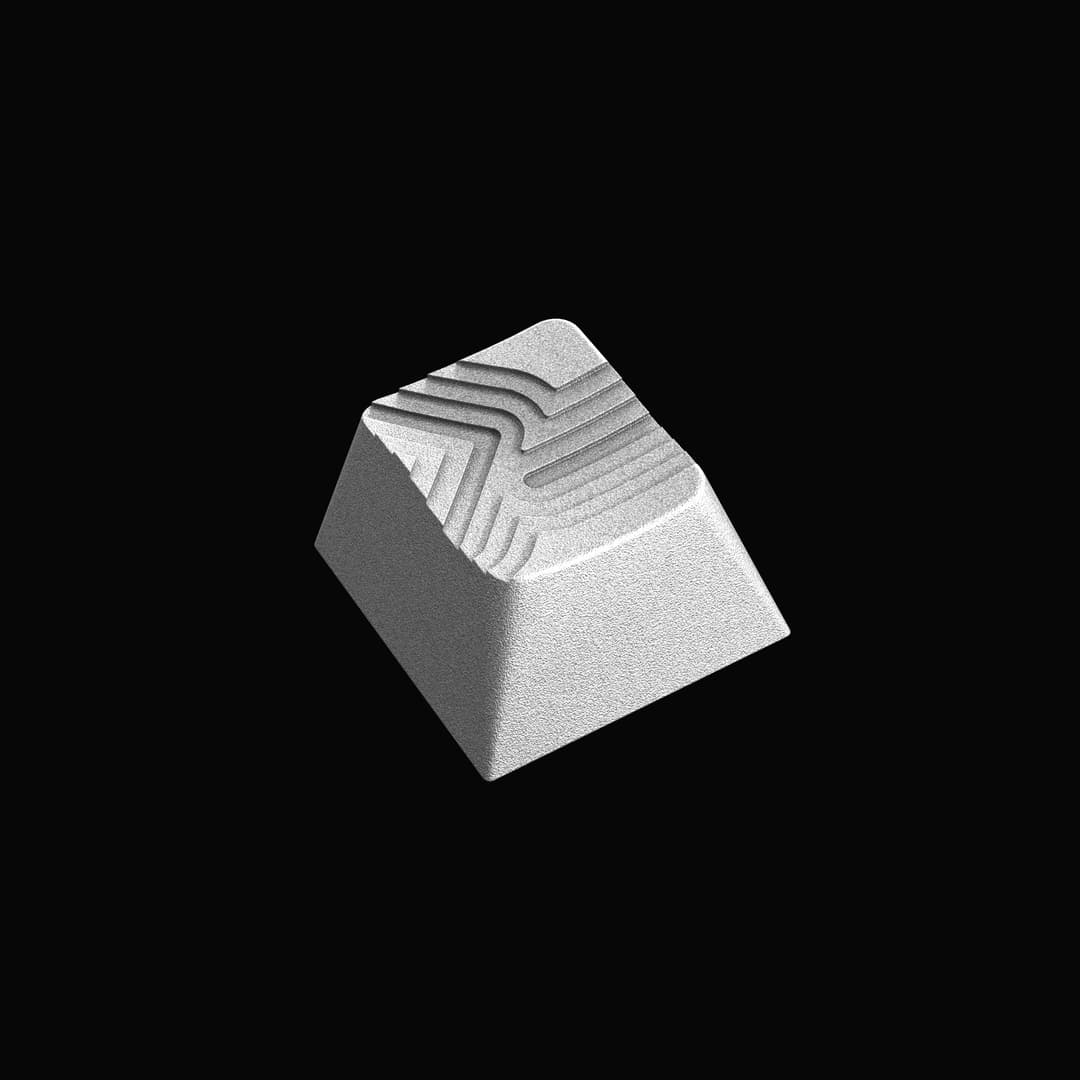 Early renders of the metal keycap