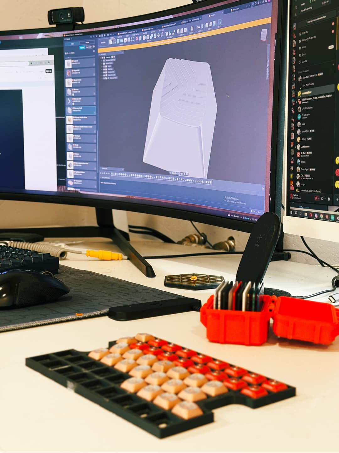 CNC machining the keycap